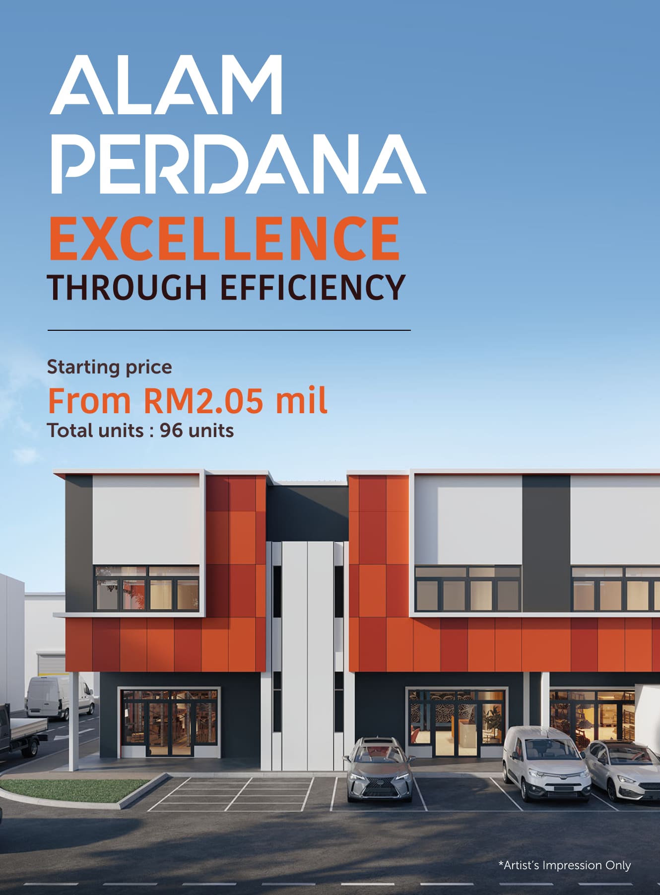 2 Storey Terrace Factory in Alam Perdana Industrial Park