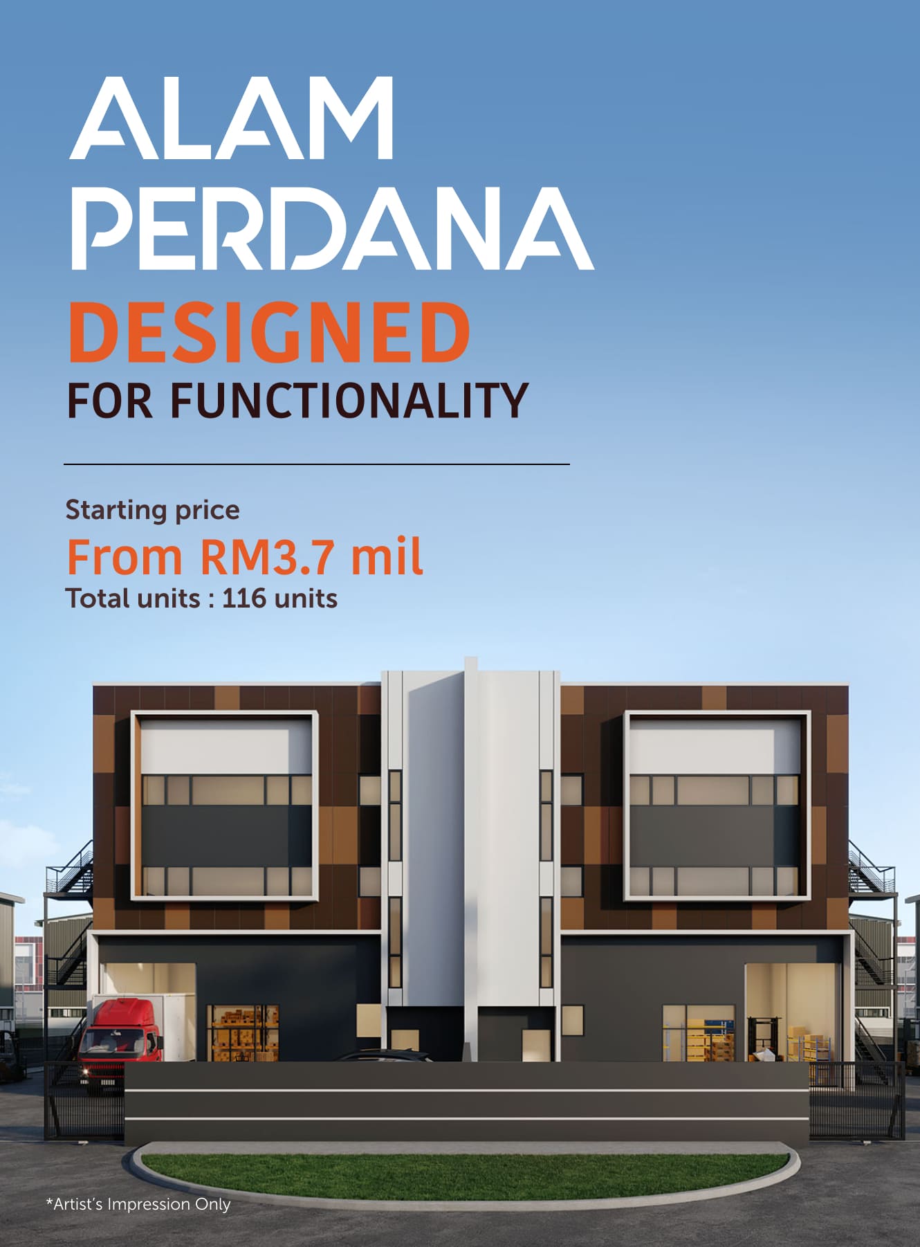 2 Storey Terrace Factory in Alam Perdana Industrial Park